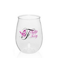 10 oz Mini Stemless Plastic Wine Glasses